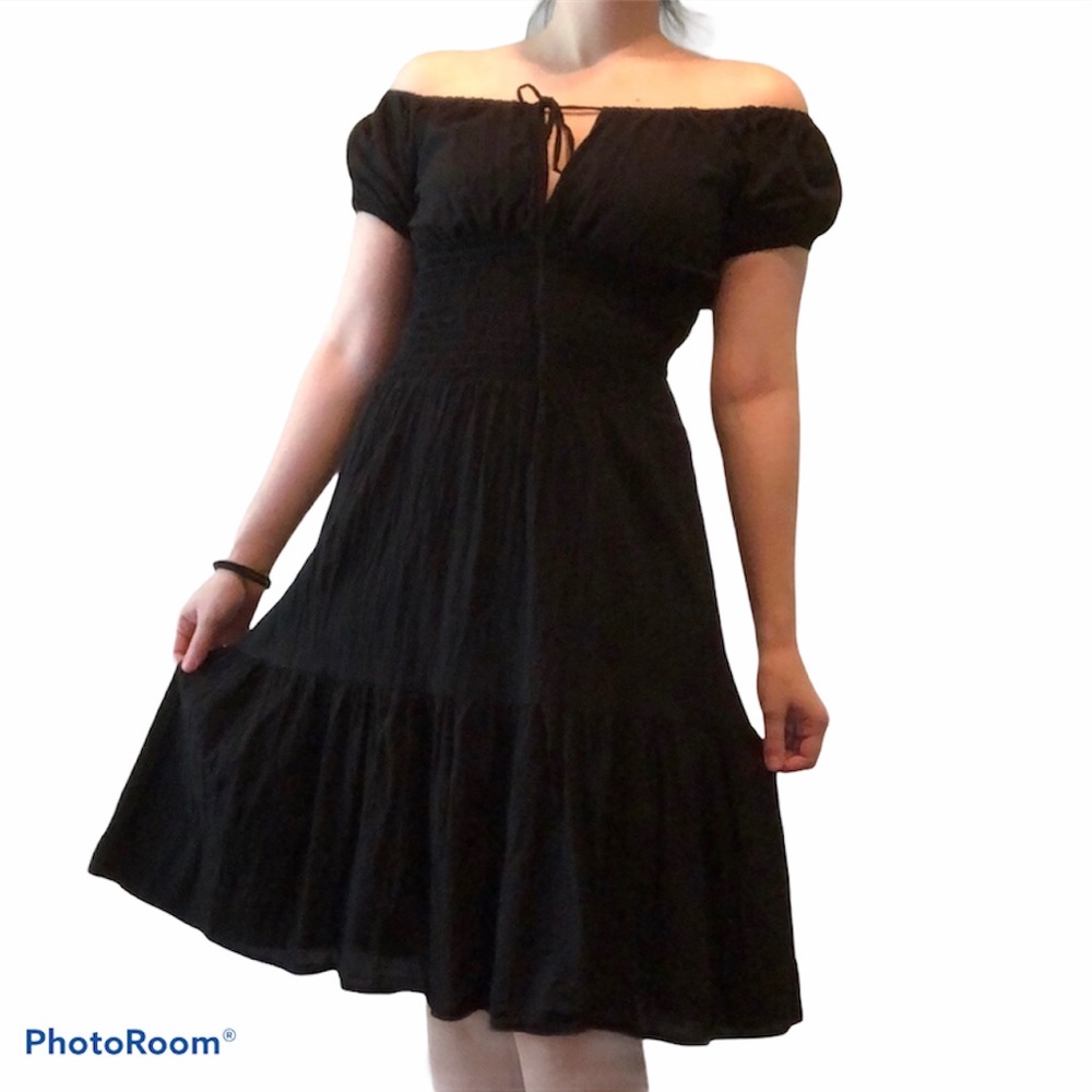 Tommy Bahama Black Cotton Dress